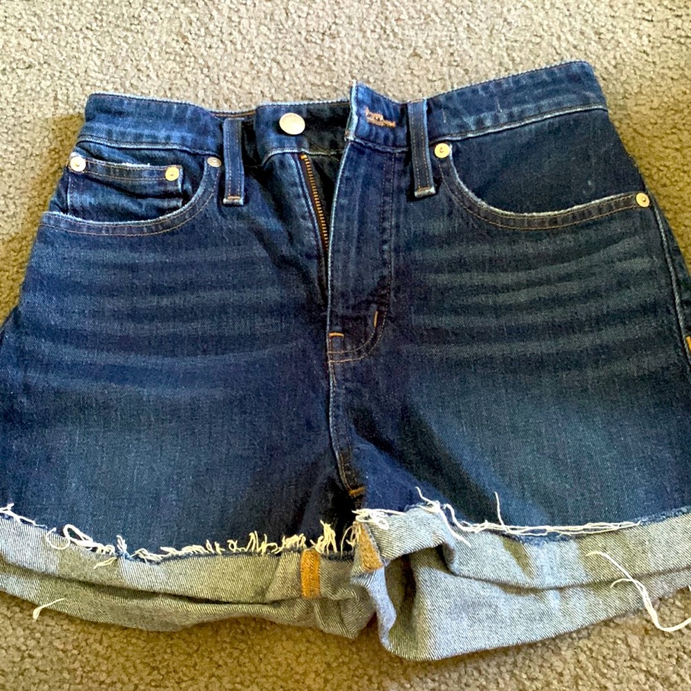 Madewell high waisted jean shorts